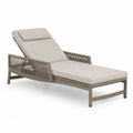Gartenliege Aluminium Beige mit Polyester