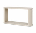 Konsolentisch Oval MDF Beige 120x40x80cm